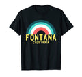 Fontana California Rainbow T-Shirt - Fun Novelty Design for Adults - T-Shirt, Sweatshirt, Hoodie