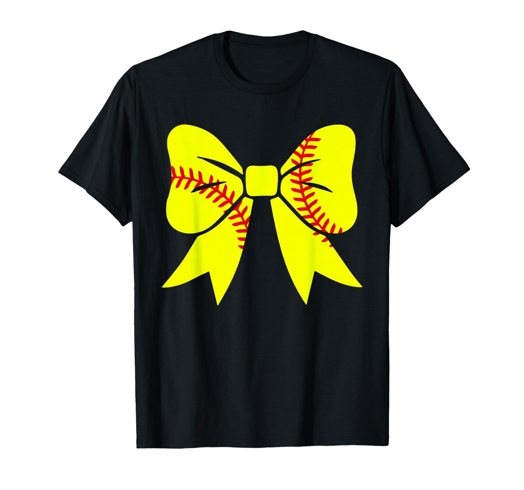 Softball Coquette Aesthetic Bow Sport T-Shirt - Custom Art Print Unisex - T-Shirt, Sweatshirt, Hoodie