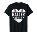 Baseball Aunt Gift Baller Auntie T-Shirt - Casual Everyday Wear Unisex - T-Shirt, Sweatshirt, Hoodie