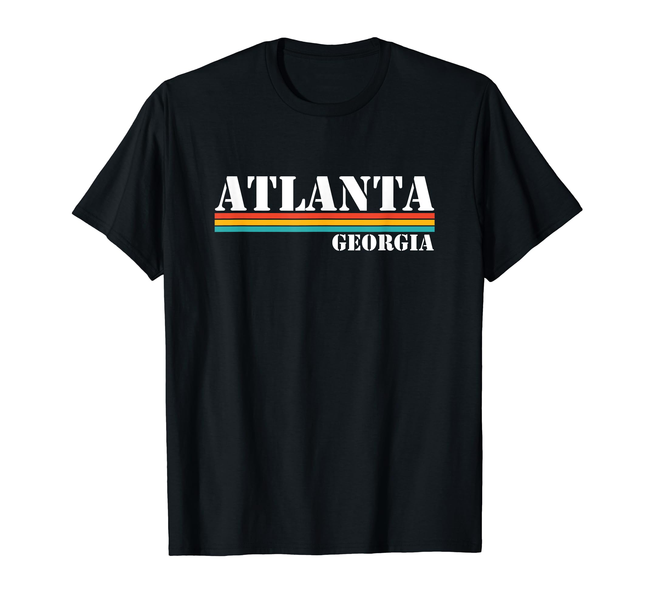 Atlanta Georgia Stripes T-Shirt - Graphic Print Men Women - T-Shirt, Sweatshirt, Hoodie