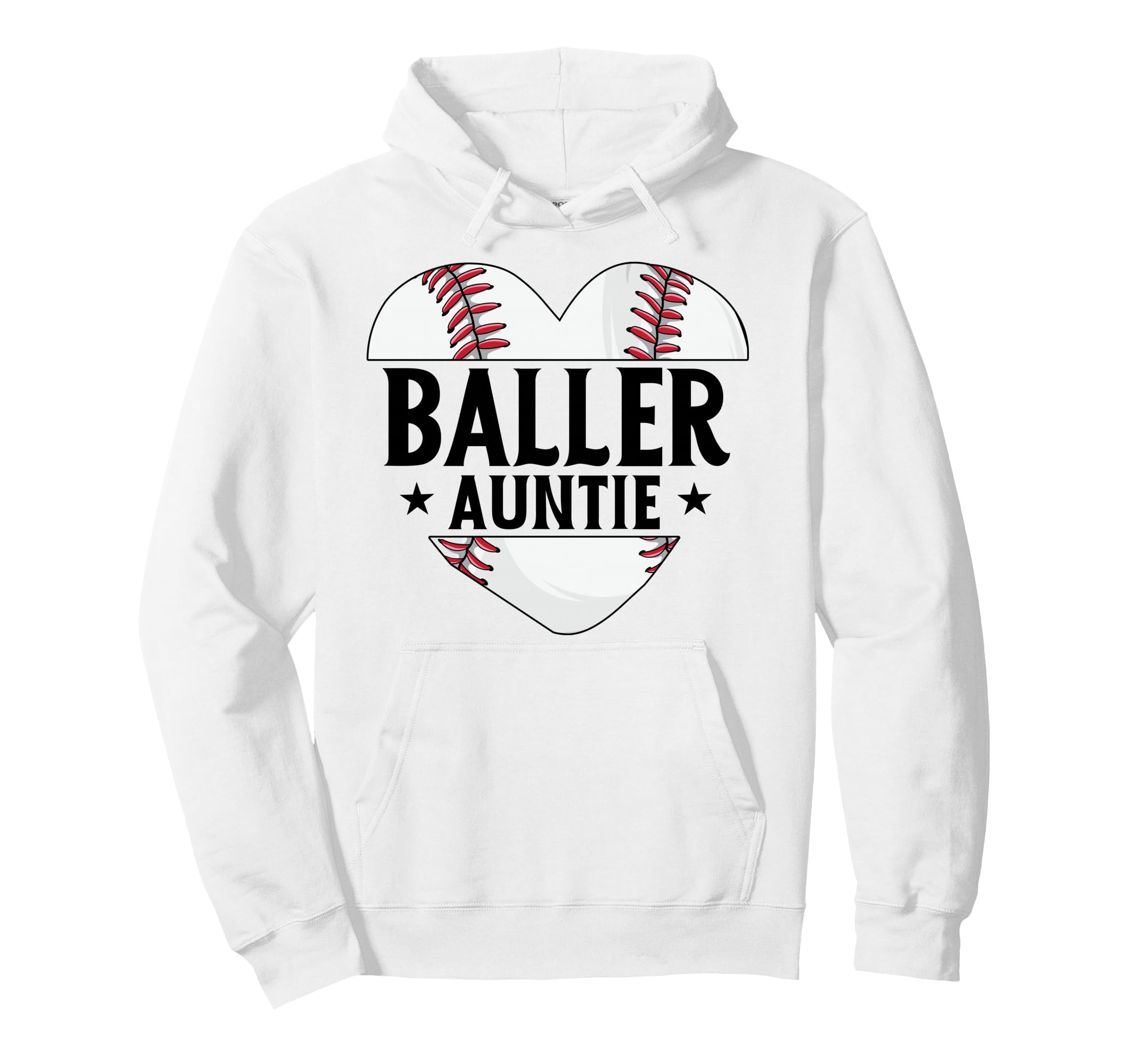 Baseball Aunt Gift Baller Auntie Mothers Hoodie - Streetwear Style Unisex - T-Shirt, Sweatshirt, Hoodie