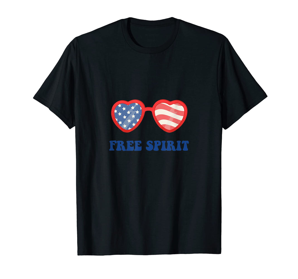 Americana Peace Love Freedom T-Shirt - Minimalist Print Men Women - T-Shirt, Sweatshirt, Hoodie