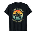 Skip Straw Save Turtle Sunset Sea T-Shirt - Aesthetic Graphic for Adults - T-Shirt, Sweatshirt, Hoodie