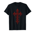 Red Cross Art Gothic Grunge Emo Aesthetic T-Shirt - Trendy Graphic Unisex - T-Shirt, Sweatshirt, Hoodie