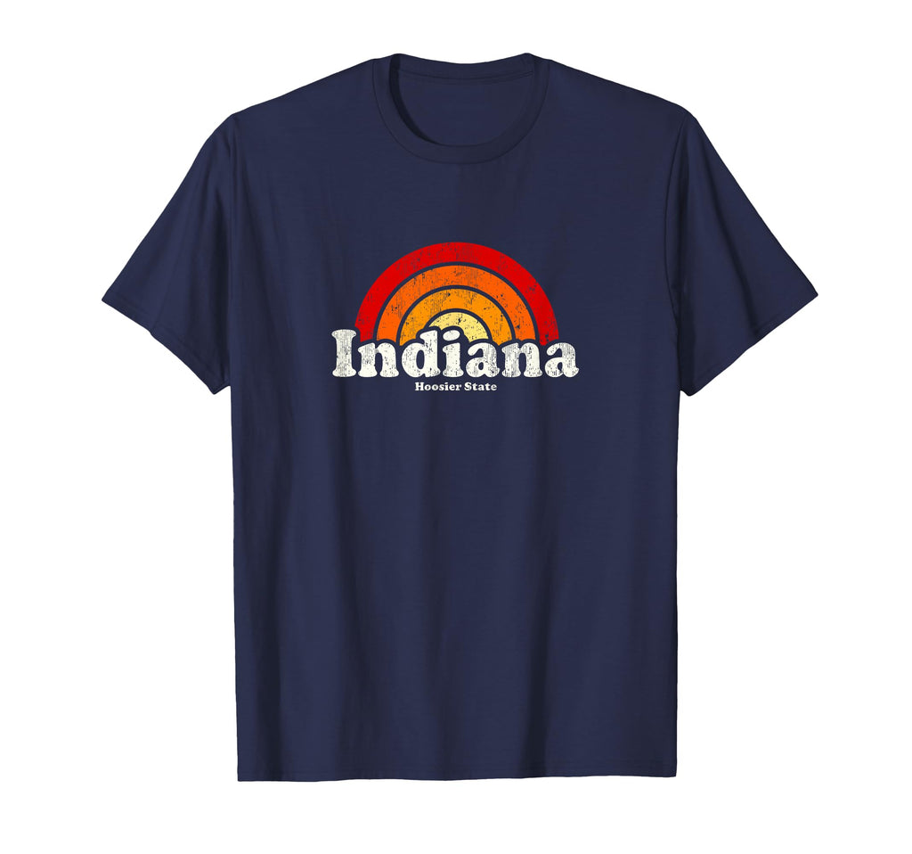 Indiana 70S Rainbow T-Shirt - Fun Novelty Design Men Women - T-Shirt, Sweatshirt, Hoodie