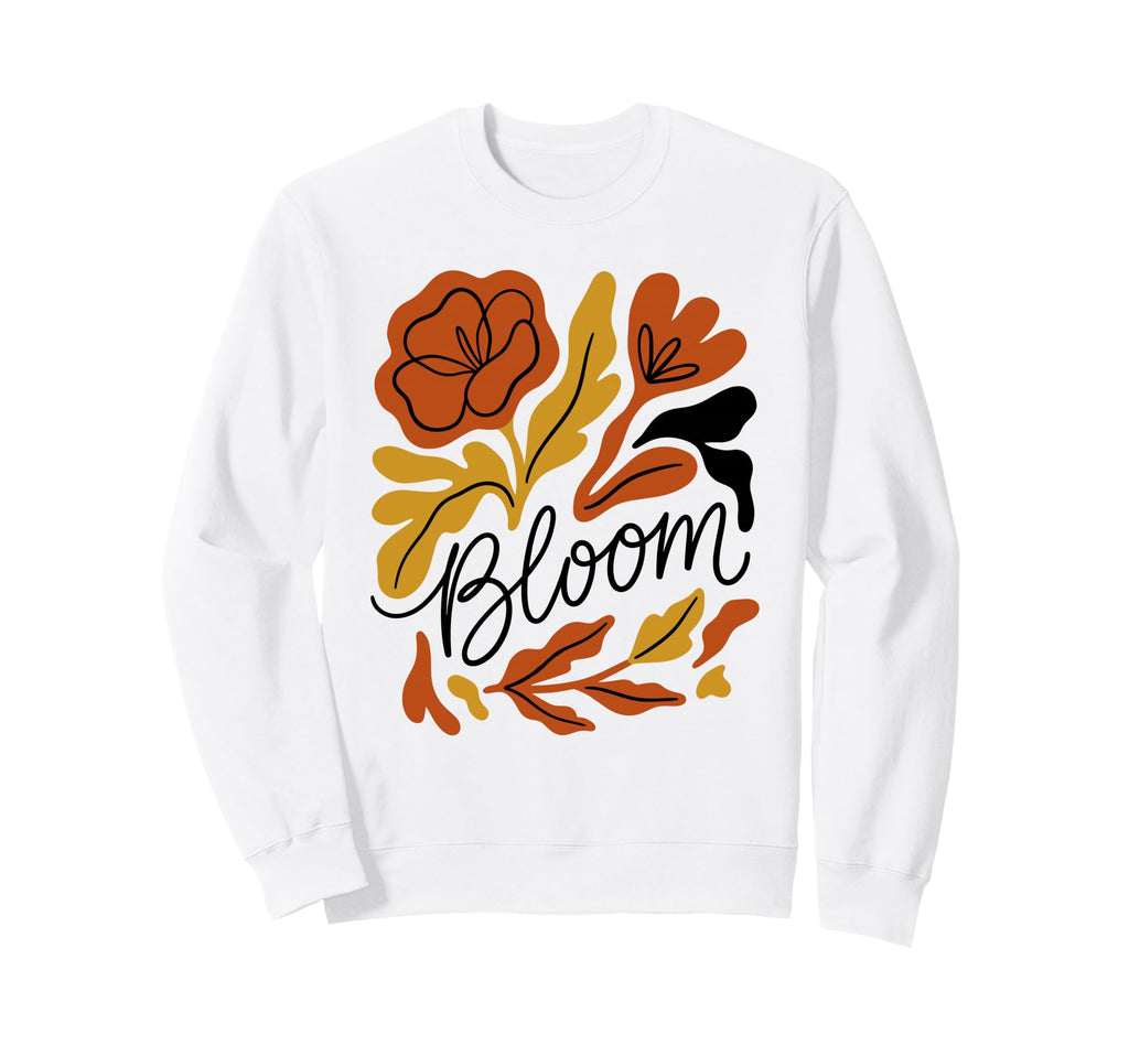 Bloom Boho Wildflower Botanical Sweatshirt - Streetwear Style Men Women - T-Shirt, Sweatshirt, Hoodie