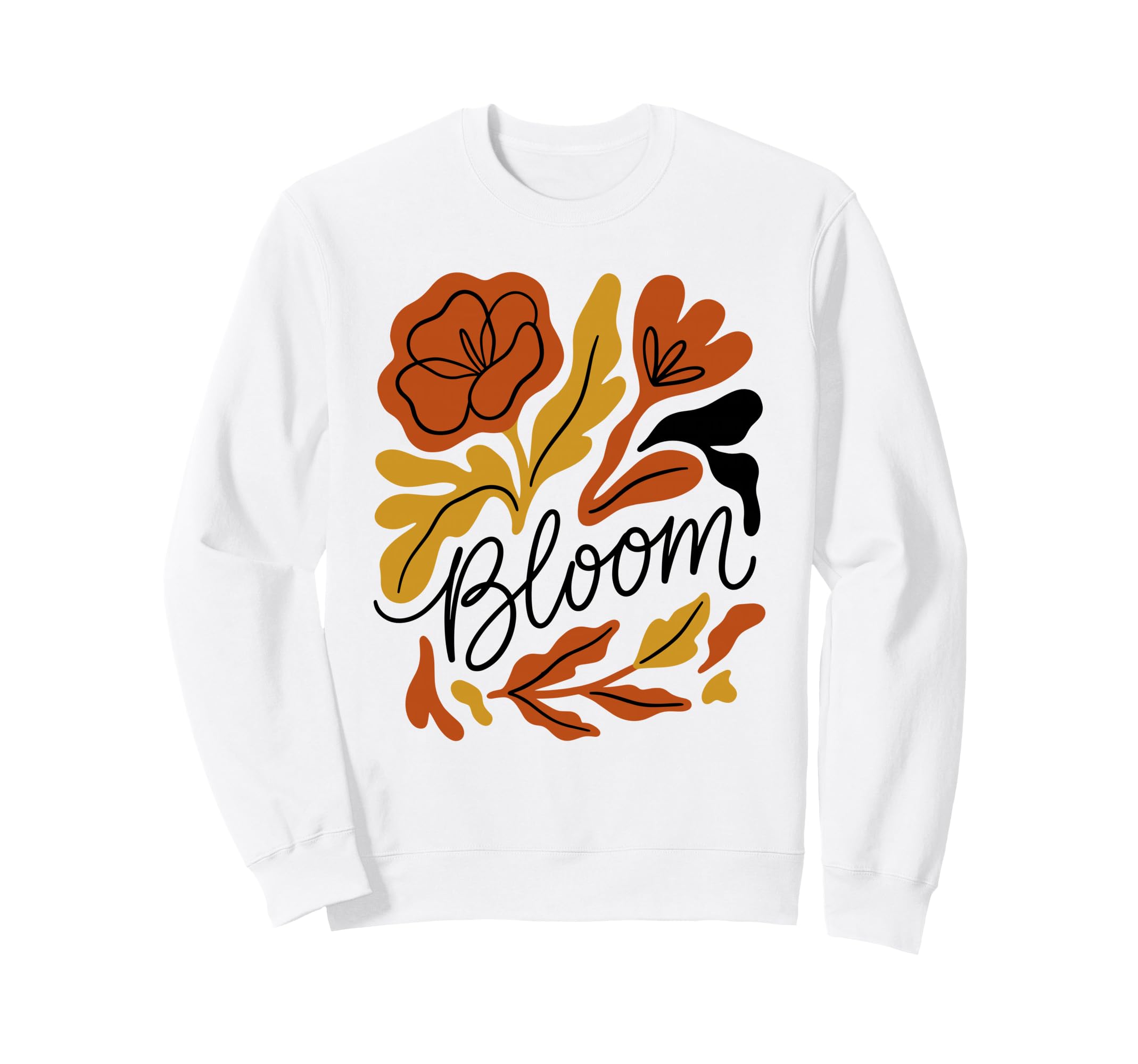 Bloom Boho Wildflower Botanical Sweatshirt - Streetwear Style Men Women - T-Shirt, Sweatshirt, Hoodie