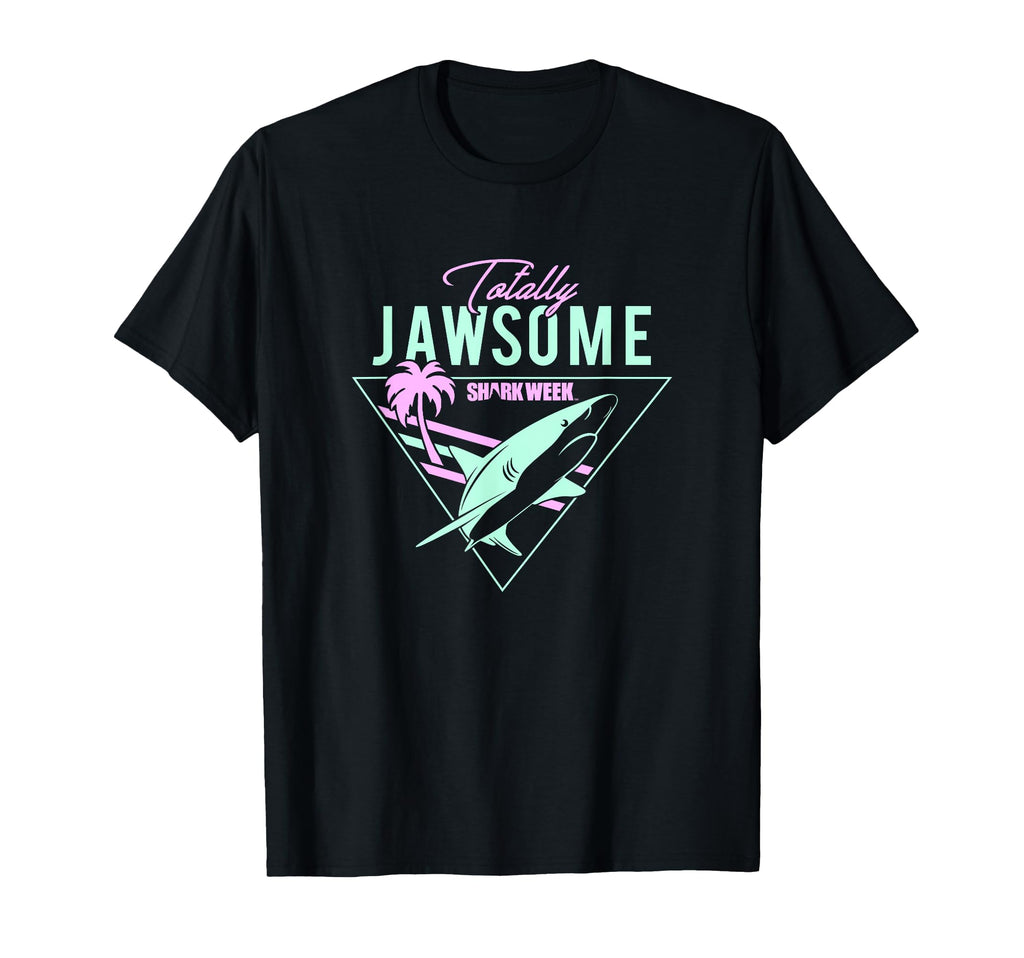 Shark Week Totally Jawsome Neon Eighties T-Shirt - Trendy Graphic Unisex - T-Shirt, Sweatshirt, Hoodie