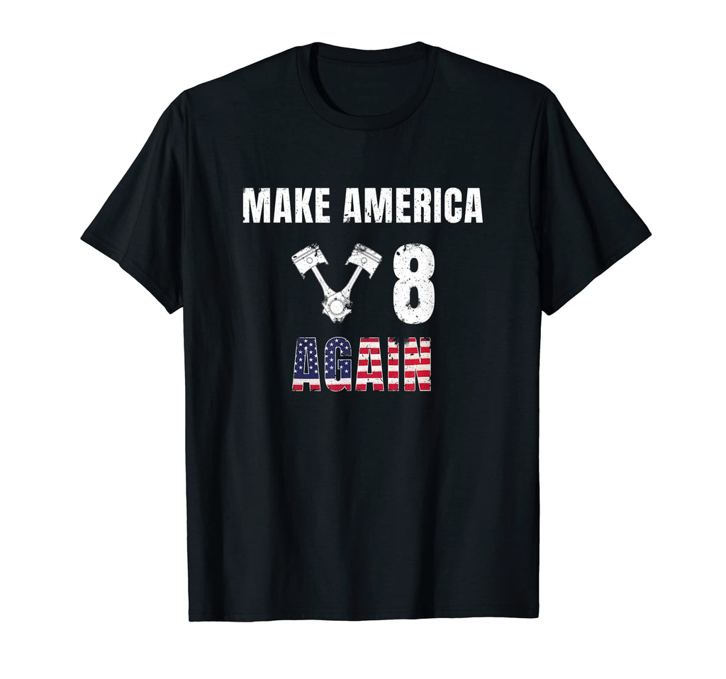Muscle Car Distressed Make America T-Shirt - Custom Art Print for Adults - T-Shirt, Sweatshirt, Hoodie