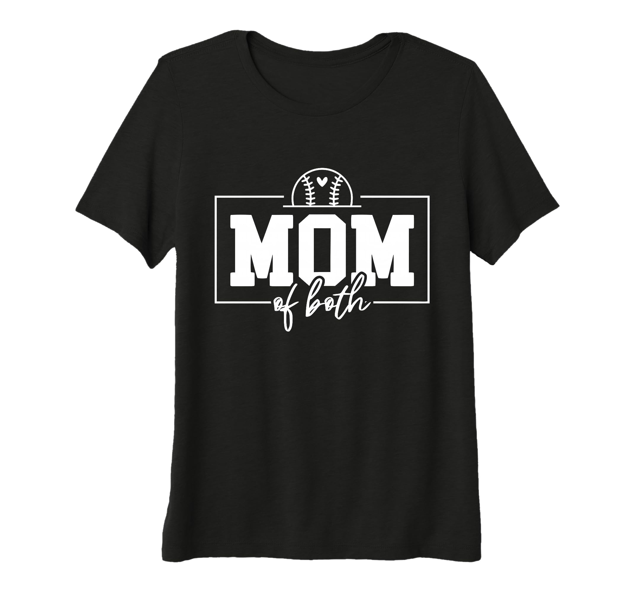 Womens Mom Both Softball Baseball T-Shirt - Streetwear Style for Adults - T-Shirt, Sweatshirt, Hoodie