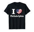 I Heart Love Philadelphia Patriotic T-Shirt - Minimalist Print Unisex - T-Shirt, Sweatshirt, Hoodie