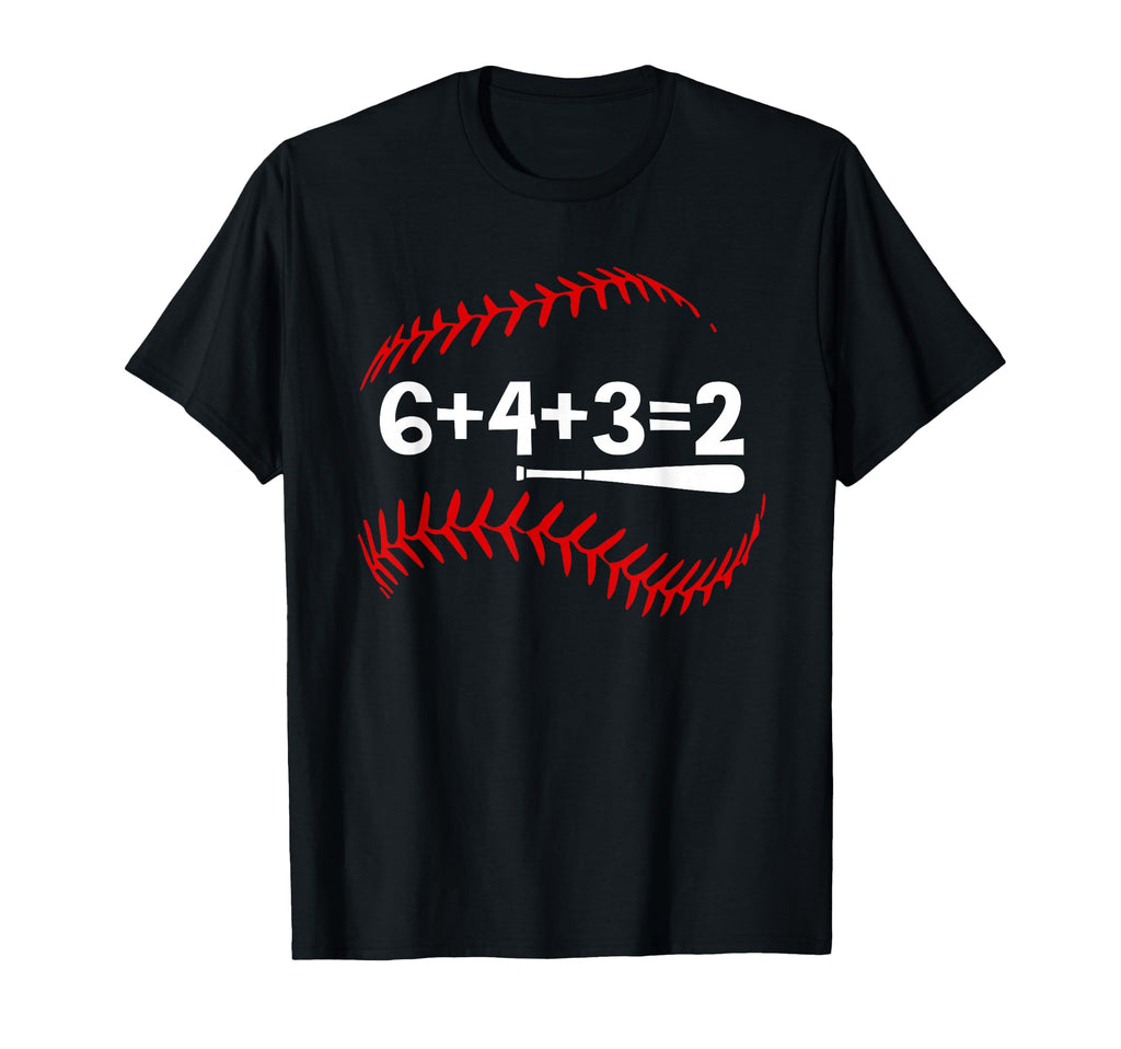 6 4 3 2 Double Play Funny Baseball T-Shirt - Unique Graphic for Adults - T-Shirt, Sweatshirt, Hoodie