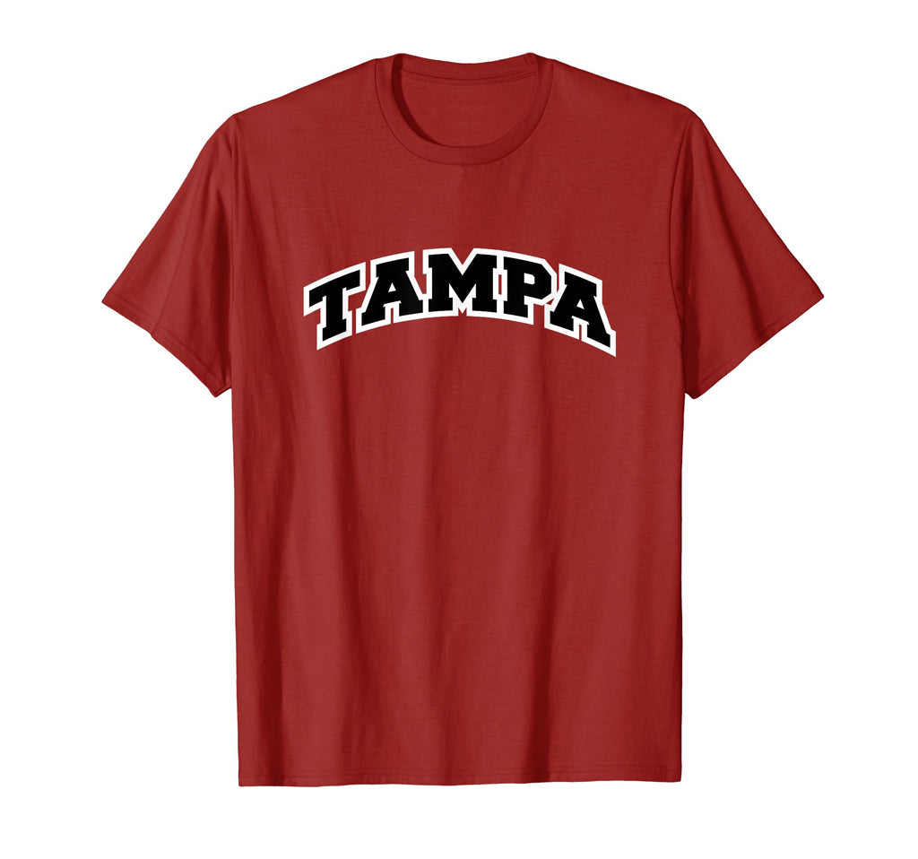 Tampa Florida Varsity Red T-Shirt - Graphic Print Unisex - T-Shirt, Sweatshirt, Hoodie
