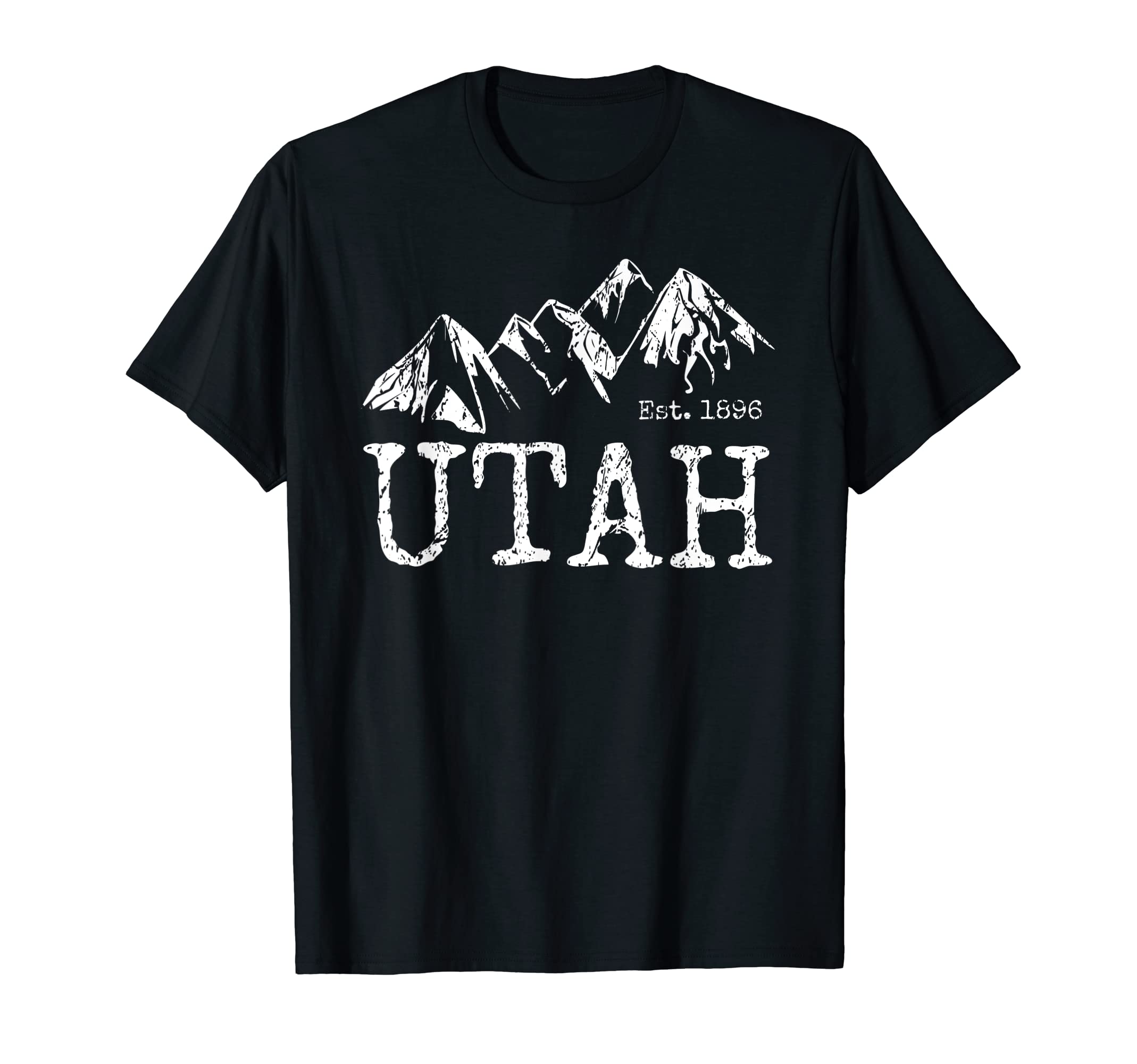 Utah Distressed Trendy Mountain Home T-Shirt - Novelty Apparel for Adults - T-Shirt, Sweatshirt, Hoodie