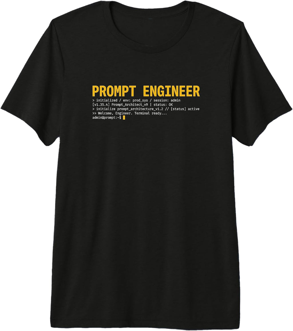 Prompt Engineer Logic Designs - Adult & Kids T-Shirts, Sweatshirts & Hoodies apparel design preview 1