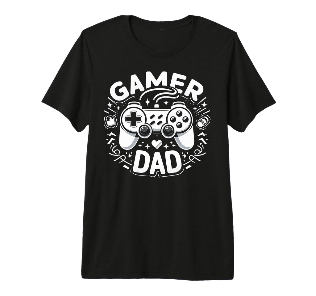 Gamer Dad Game Controller Gaming Video T-Shirt - Trendy Graphic for Adults - T-Shirt, Sweatshirt, Hoodie