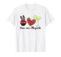 Peace Love Margarita Mexican Drink T-Shirt - Fun Novelty Design for Adults - T-Shirt, Sweatshirt, Hoodie