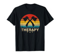 Axe Throwing Therapy Silhouette Sunset T-Shirt - Graphic Print Unisex - T-Shirt, Sweatshirt, Hoodie