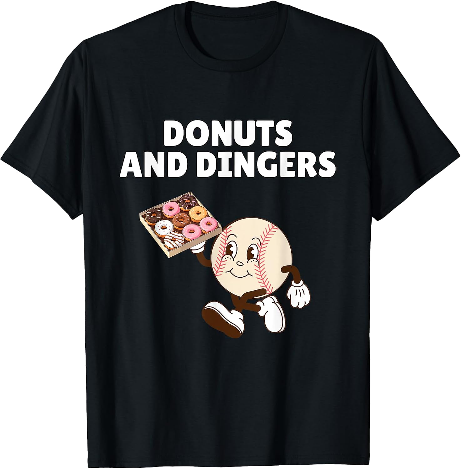 Funny Baseball Donut Gift For Men Women - Adult & Kids T-Shirts, Sweatshirts & Hoodies apparel design preview 1