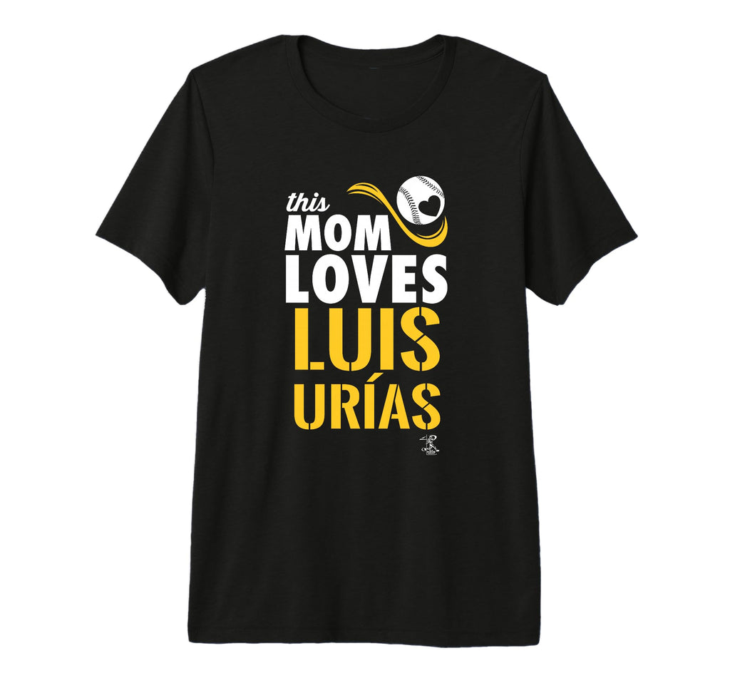 Luis Urias This Mom Loves Tri Blend T-Shirt - Trendy Graphic Men Women - T-Shirt, Sweatshirt, Hoodie