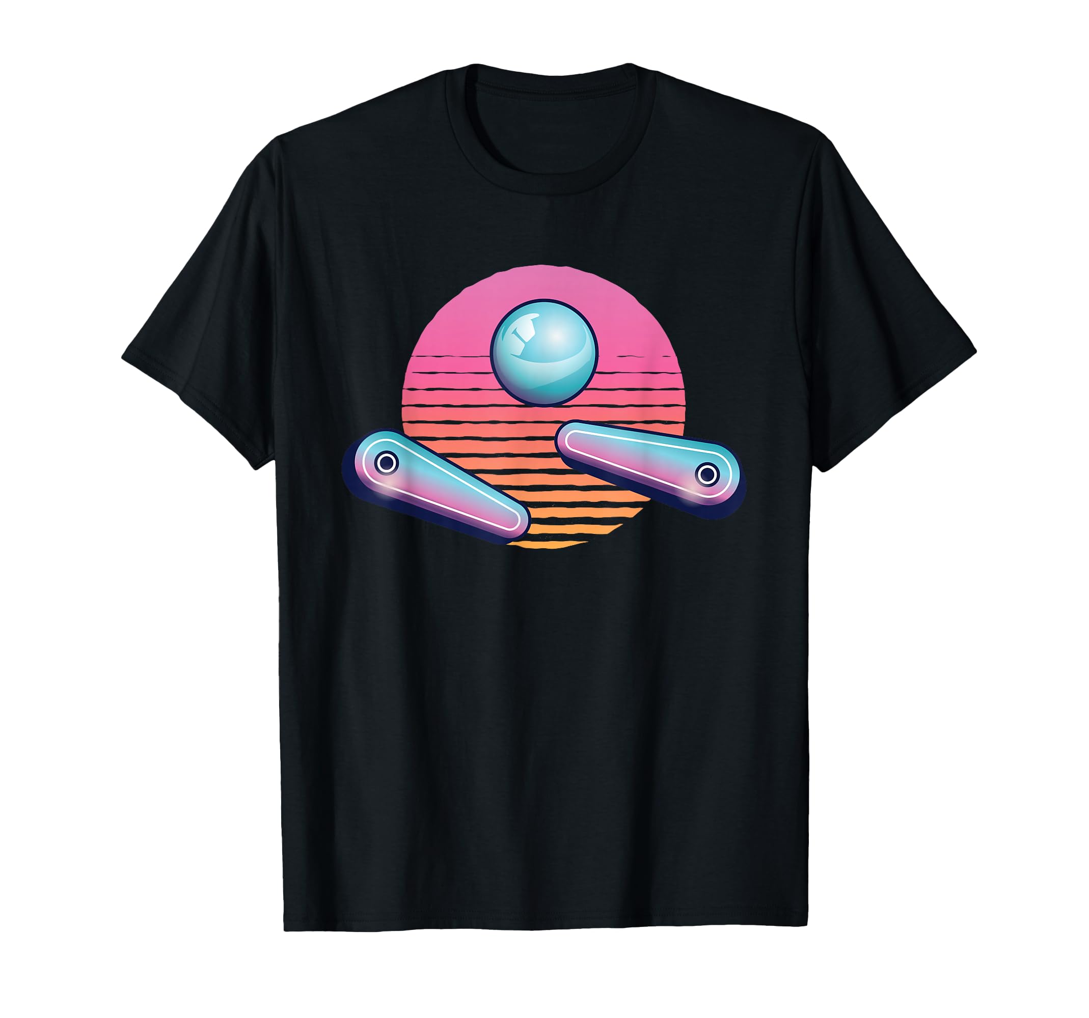 Pinball Arcade Game Machine 80S Gamer T-Shirt - Custom Art Print Men Women - T-Shirt, Sweatshirt, Hoodie