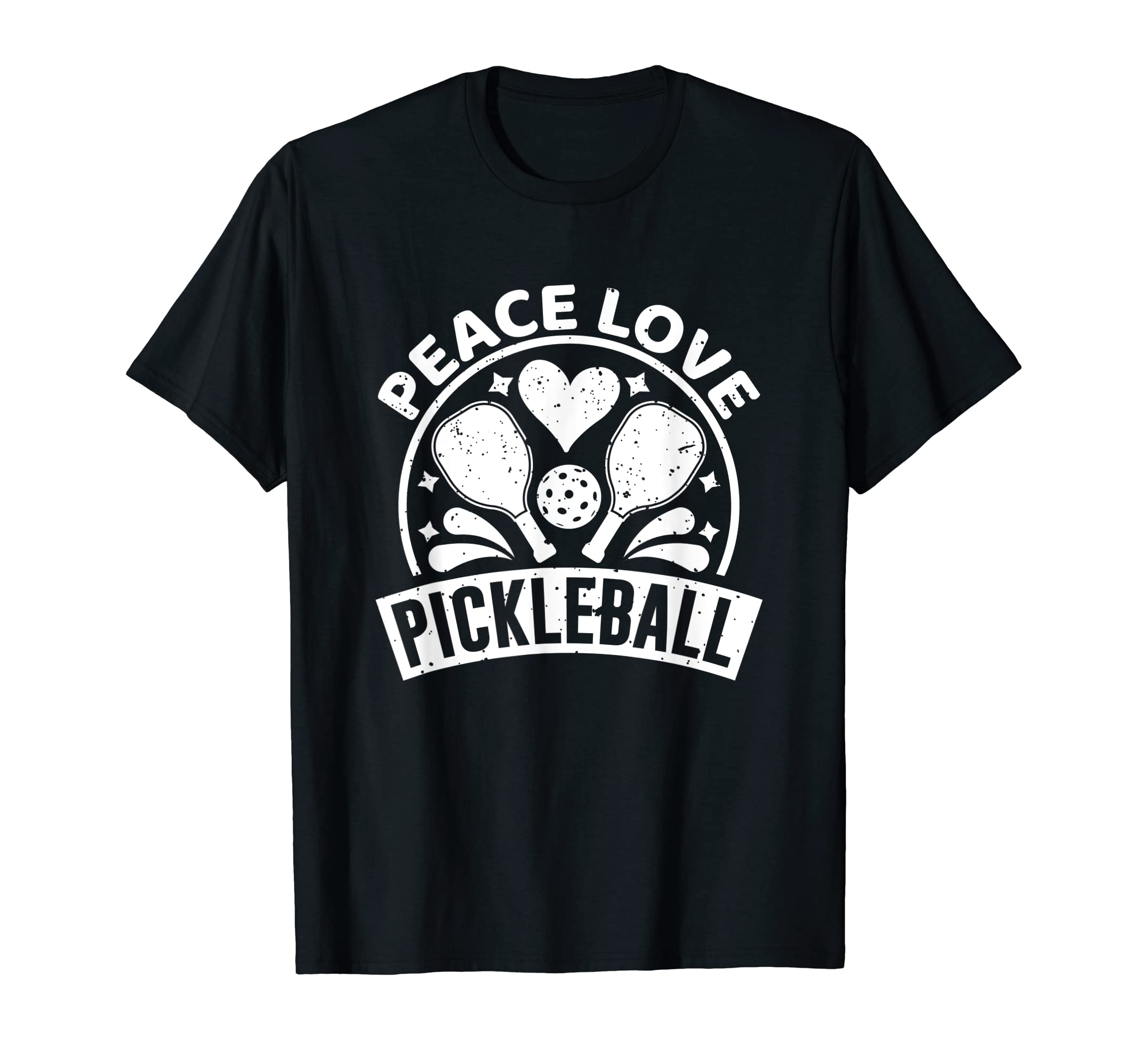 Peace Love Pickleball T-Shirt - Casual Everyday Wear Men Women - T-Shirt, Sweatshirt, Hoodie