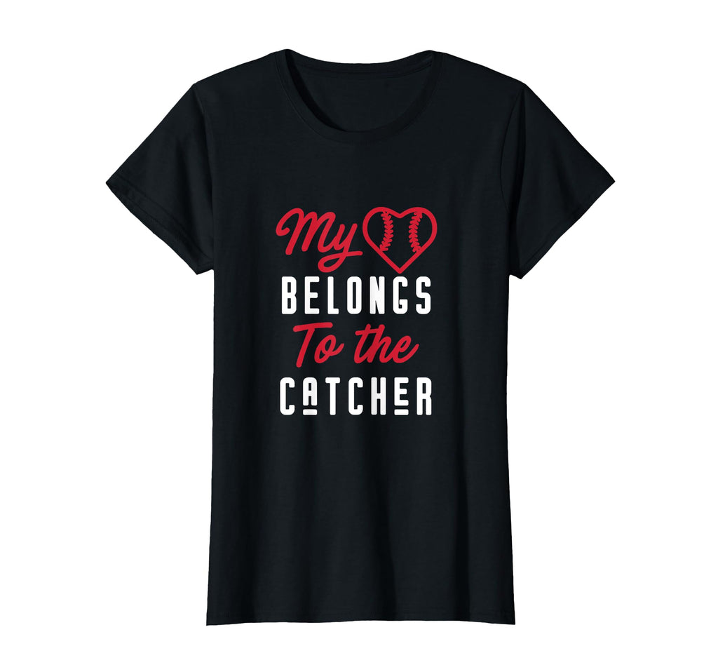 Baseball Mom Heart Belongs To T-Shirt - Fun Novelty Design for Adults - T-Shirt, Sweatshirt, Hoodie