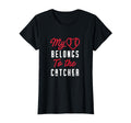 Baseball Mom Heart Belongs To T-Shirt - Fun Novelty Design for Adults - T-Shirt, Sweatshirt, Hoodie