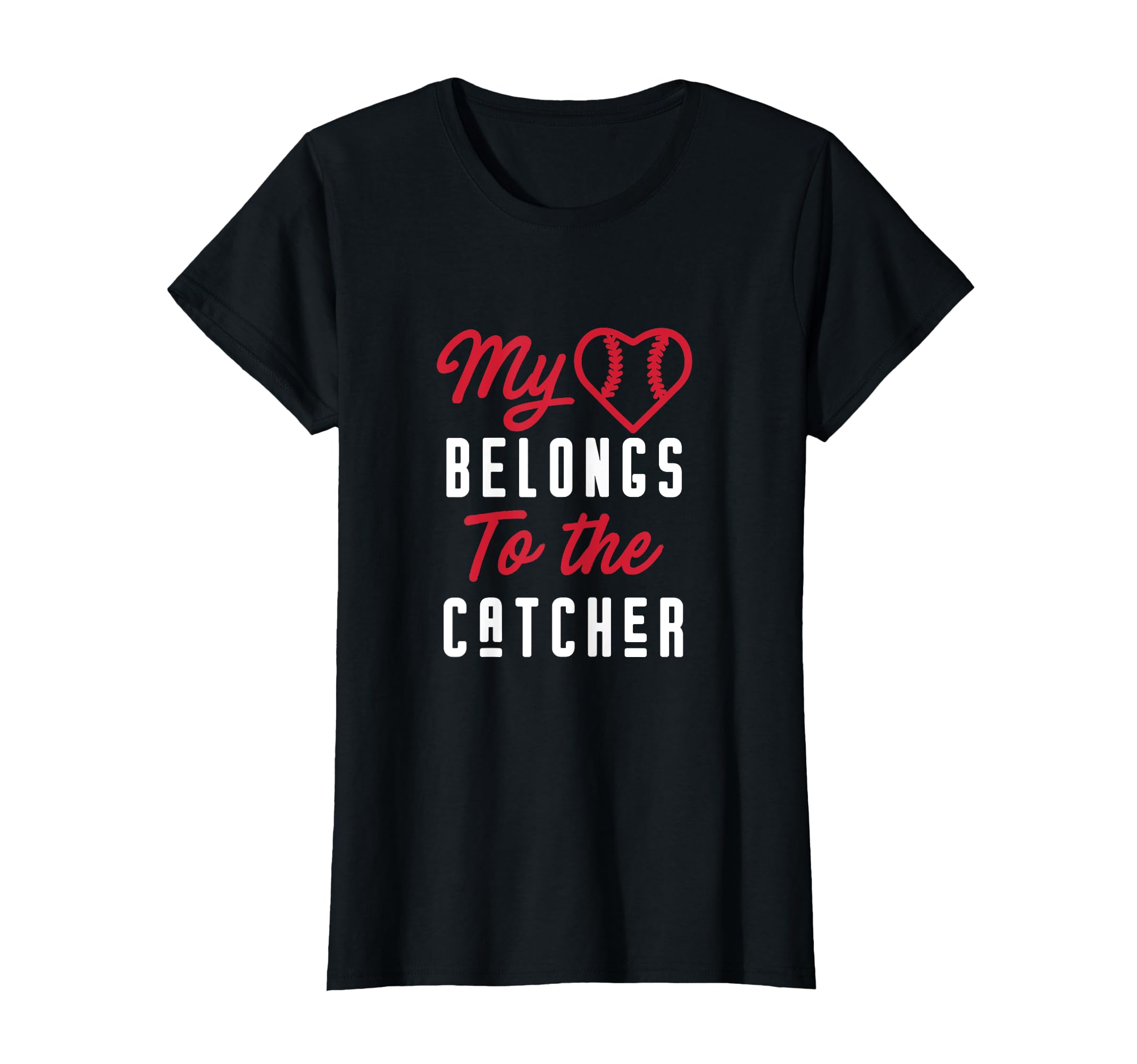 Baseball Mom Heart Belongs To T-Shirt - Fun Novelty Design for Adults - T-Shirt, Sweatshirt, Hoodie