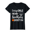 Basketball Sister Biggest Fan Little T-Shirt - Custom Art Print Unisex - T-Shirt, Sweatshirt, Hoodie