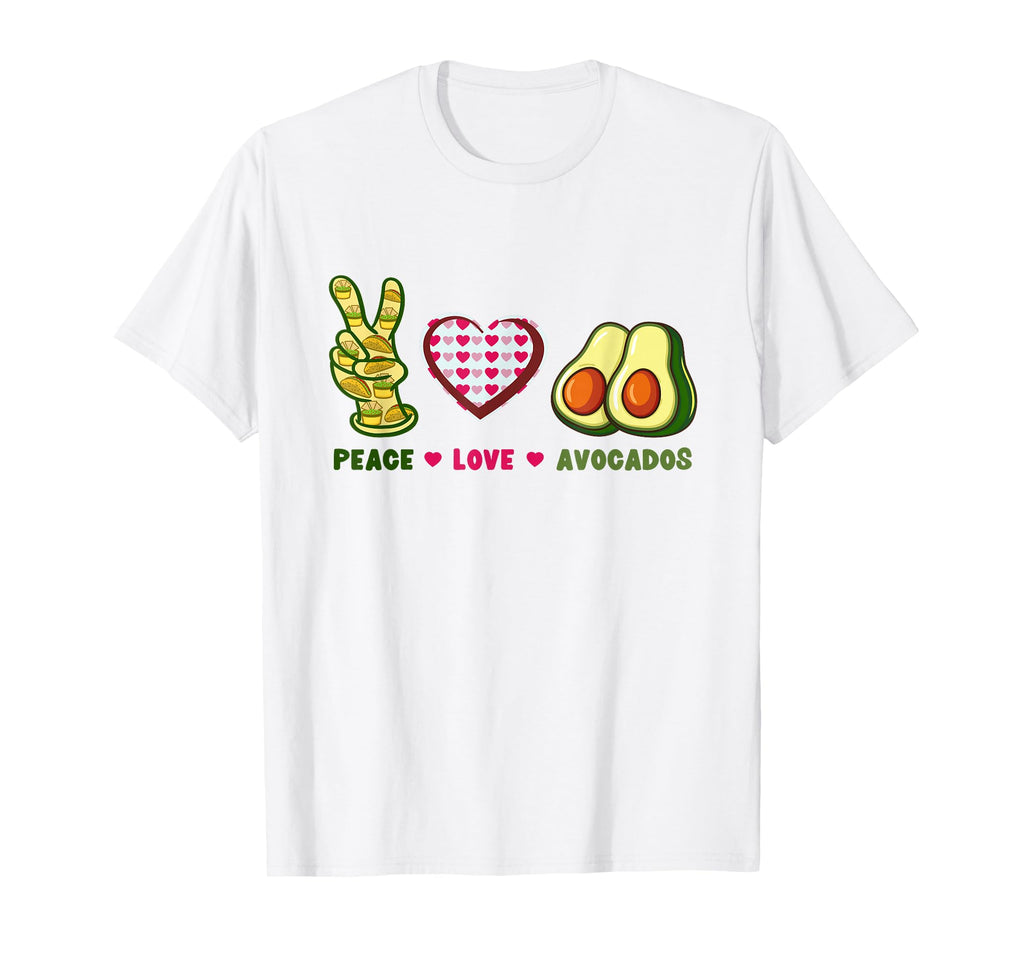 Peace Love Avocados T-Shirt - Streetwear Style for Adults - T-Shirt, Sweatshirt, Hoodie