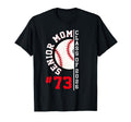 Senior Mom Class 2026 Baseball Player T-Shirt - Minimalist Print Men Women - T-Shirt, Sweatshirt, Hoodie