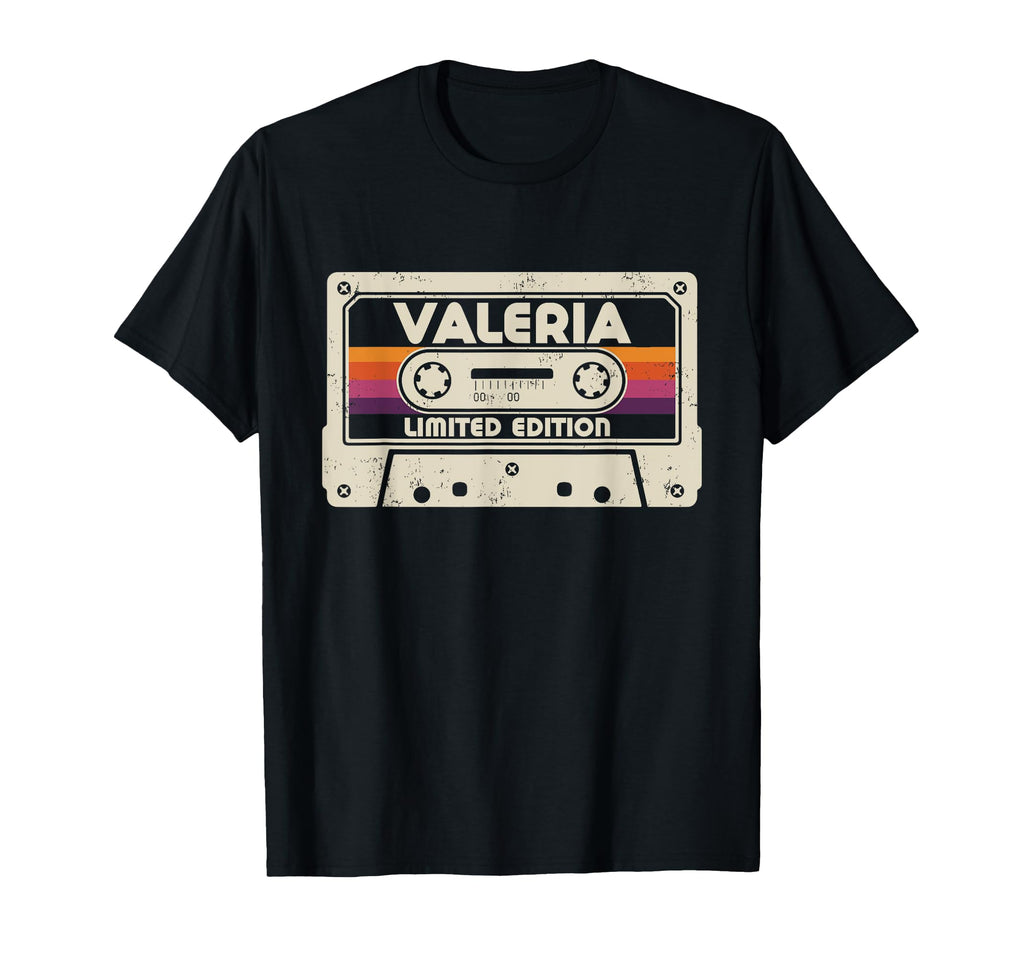 Valeria First Name Cassette Tape T-Shirt - Aesthetic Graphic Unisex - T-Shirt, Sweatshirt, Hoodie