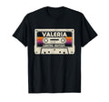 Valeria First Name Cassette Tape T-Shirt - Aesthetic Graphic Unisex - T-Shirt, Sweatshirt, Hoodie
