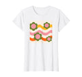 Floral Waves 70S Groovy Flower Power T-Shirt - Minimalist Print for Adults - T-Shirt, Sweatshirt, Hoodie