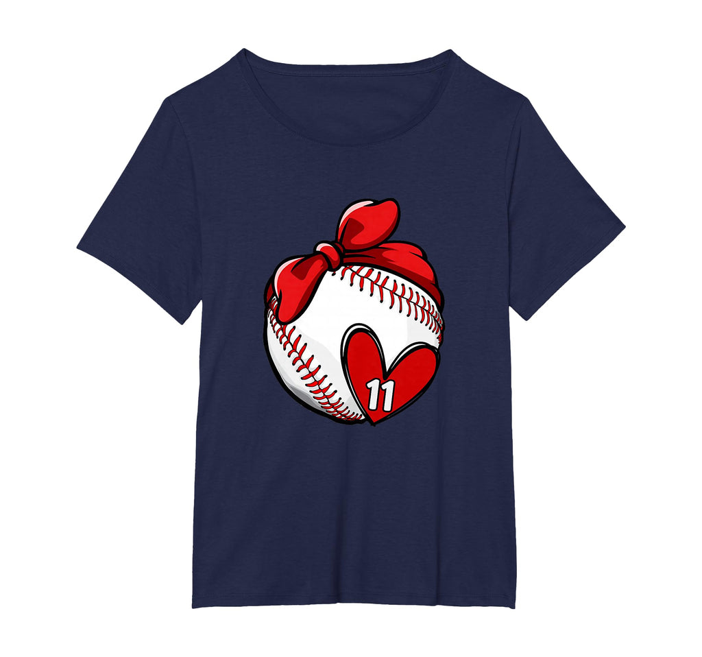 Womens Custom Baseball Mom Number 11 T-Shirt - Graphic Print for Adults - T-Shirt, Sweatshirt, Hoodie