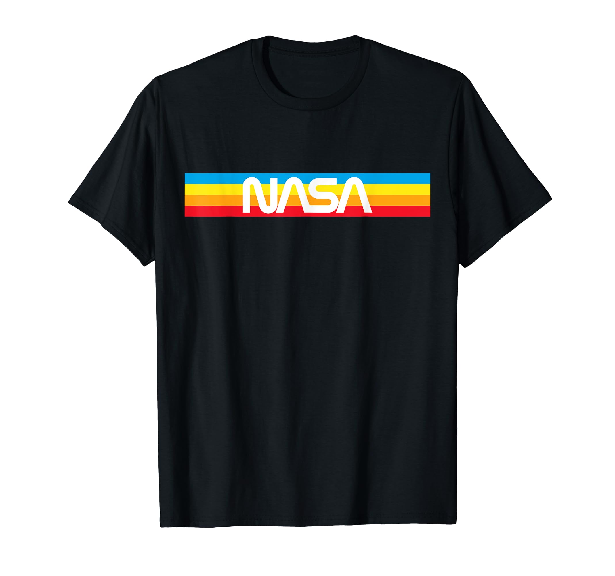 Nasa Rainbow Logo T-Shirt - Minimalist Print Men Women - T-Shirt, Sweatshirt, Hoodie