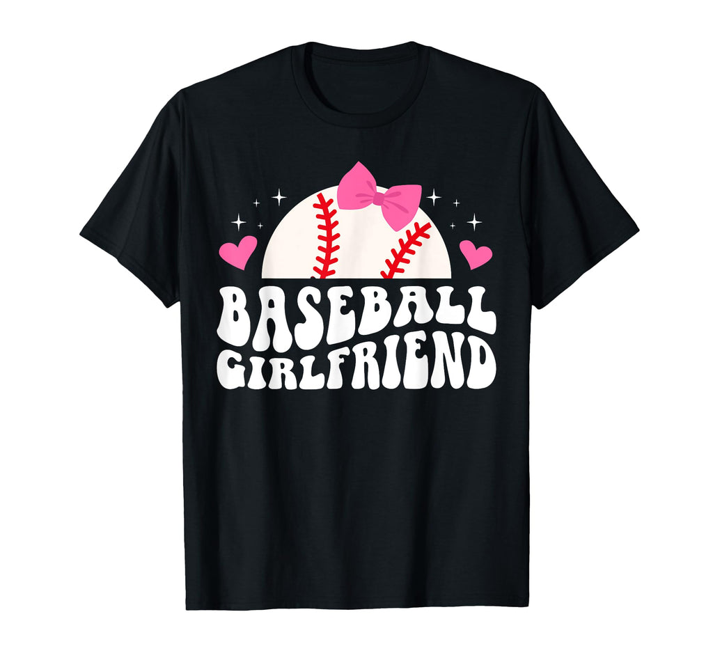 Baseball Girlfriend Groovy Girlfriend T-Shirt - Graphic Print Men Women - T-Shirt, Sweatshirt, Hoodie