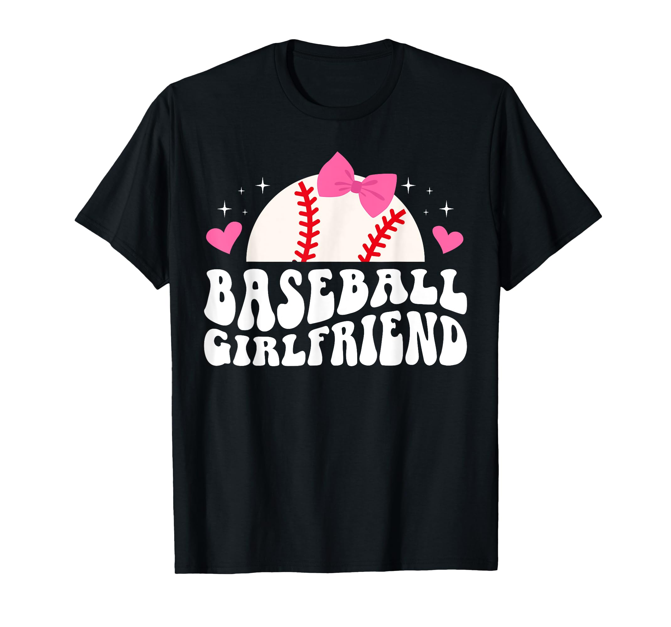 Baseball Girlfriend Groovy Girlfriend T-Shirt - Graphic Print Men Women - T-Shirt, Sweatshirt, Hoodie