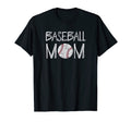 Baseball Mom Distressed Womens T-Shirt - Fun Novelty Design Men Women - T-Shirt, Sweatshirt, Hoodie