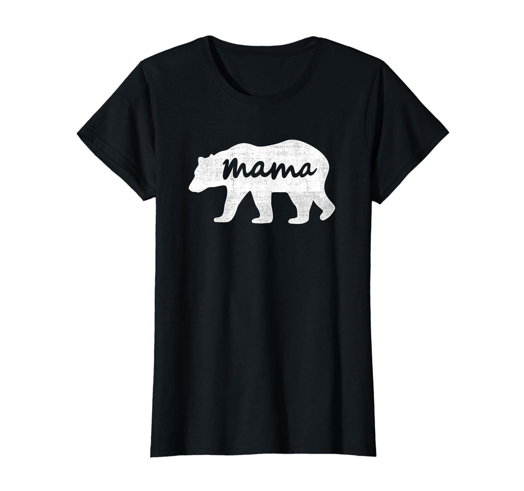 Womens Distressed Bear Mama Walking T-Shirt - Graphic Print Men Women - T-Shirt, Sweatshirt, Hoodie
