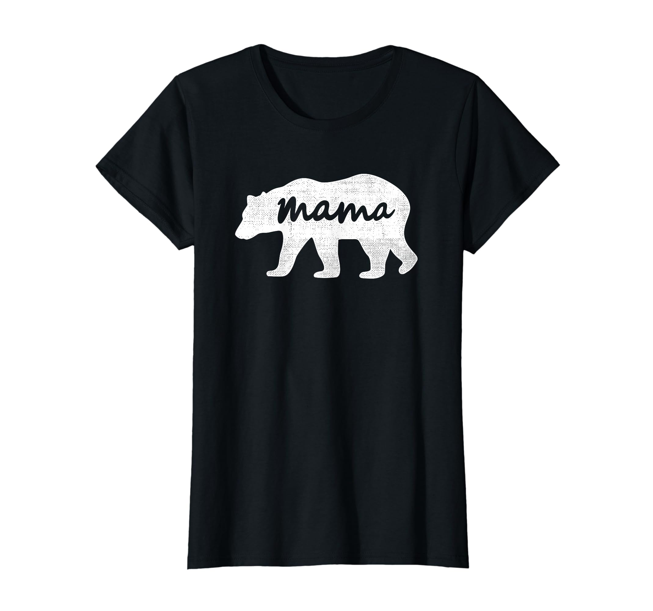 Womens Distressed Bear Mama Walking T-Shirt - Graphic Print Men Women - T-Shirt, Sweatshirt, Hoodie
