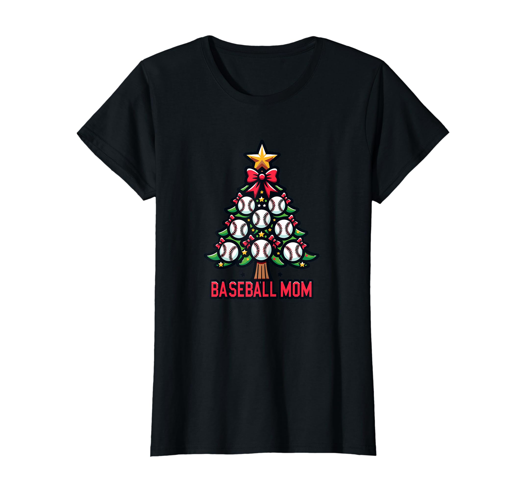 Baseball Tree Proud Baseball Mom T-Shirt - Fun Novelty Design for Adults - T-Shirt, Sweatshirt, Hoodie