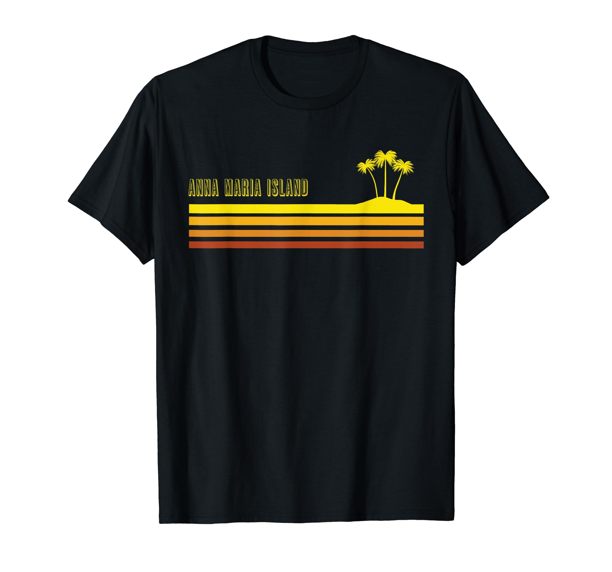 Anna Maria Island Beach 70S Striped T-Shirt - Unique Graphic for Adults - T-Shirt, Sweatshirt, Hoodie