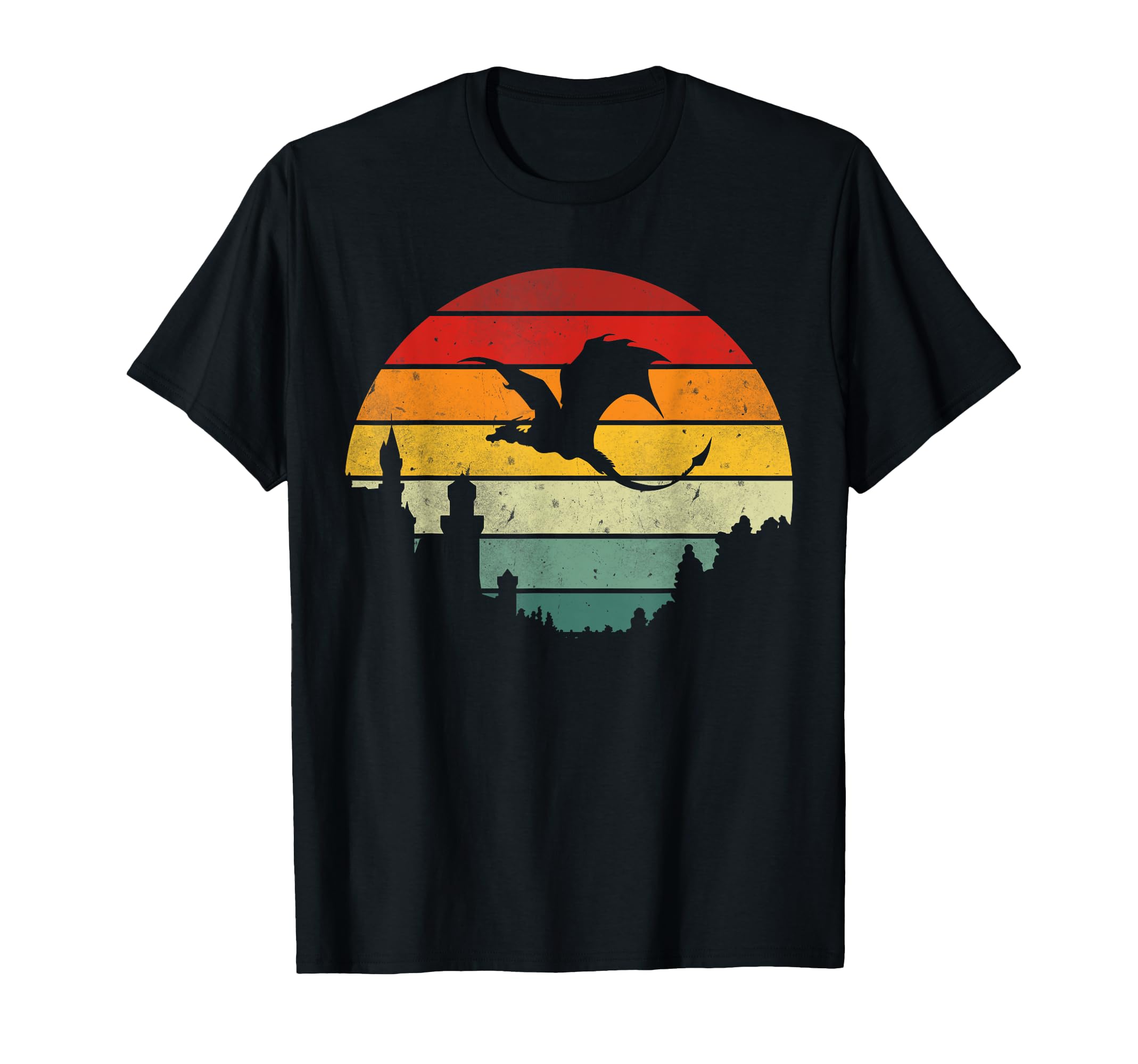 Flying Dragon Sunset Dragon T-Shirt - Casual Everyday Wear for Adults - T-Shirt, Sweatshirt, Hoodie