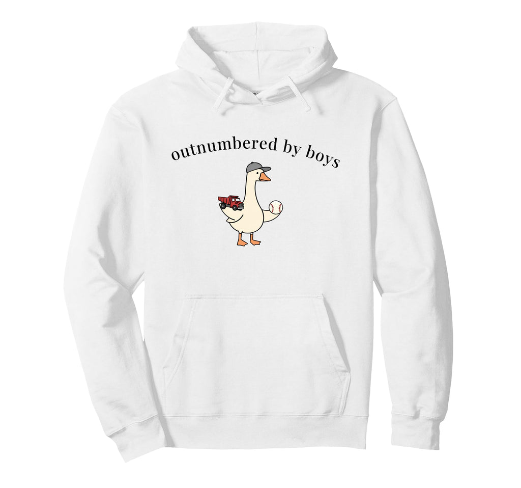 Outnumbered Funny Goose Baseball Hoodie - Casual Everyday Wear for Adults - T-Shirt, Sweatshirt, Hoodie
