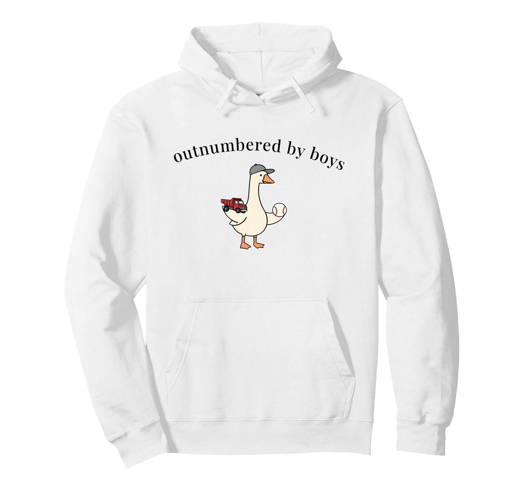 Outnumbered Funny Goose Baseball Hoodie - Casual Everyday Wear for Adults - T-Shirt, Sweatshirt, Hoodie