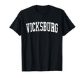 Vicksburg Ms Distressed White Varsity T-Shirt - Minimalist Print Unisex - T-Shirt, Sweatshirt, Hoodie