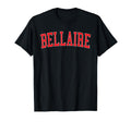 Bellaire Tx Distressed Red Varsity T-Shirt - Streetwear Style for Adults - T-Shirt, Sweatshirt, Hoodie