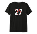 Baseball Player Jersey Number 27 27 Proud T-Shirt - Unique Graphic Unisex - T-Shirt, Sweatshirt, Hoodie